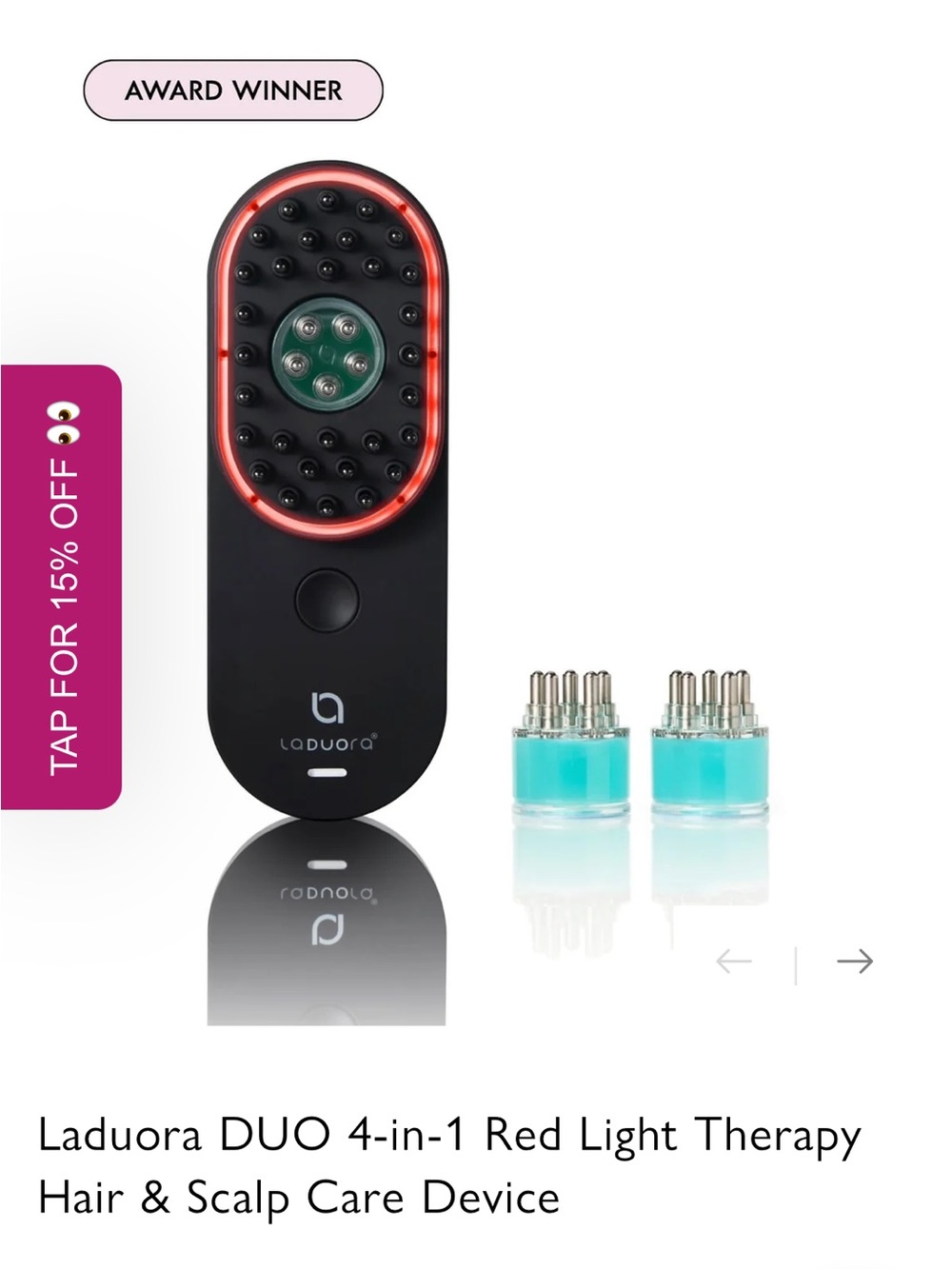 Laduora 4 in 1 Red light hair and scalp device